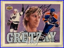 1992-93 Upper Deck UDA Wayne Gretzky Heroes #18 auto/2800 withUDA #BAC50858