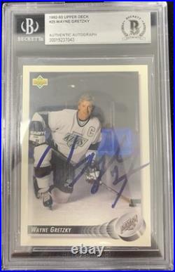 1992-93 Upper Deck Wayne Gretzky Becket Authentic Autograph