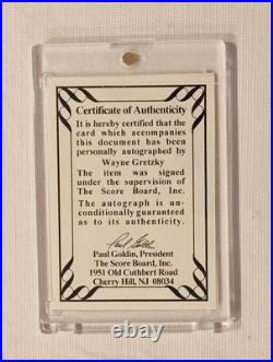 1992 O-Pee-Chee Wayne Gretzky Autographed Rookie Anniversary Series Card #12