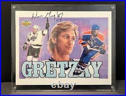 1992 UDA Upper Deck WAYNE GRETZKY Oversize Auto Signed Header Card #/750 BAS