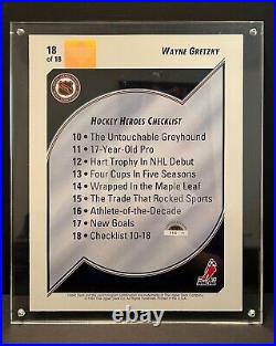 1992 UDA Upper Deck WAYNE GRETZKY Oversize Auto Signed Header Card #/750 BAS