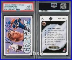 1992 Ud Wayne Gretzky Heroes #18 Wayne Gretzky 1178/2800 Psa 9 Auto 10
