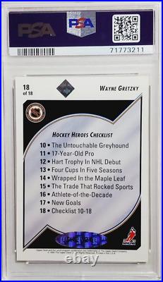 1992 Upper Deck Wayne Gretzky Hockey Heroes Autograph /2800 Auto PSA 8 GOAT