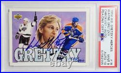 1992 Upper Deck Wayne Gretzky Hockey Heroes Autograph /2800 Auto PSA 9/10 GOAT B
