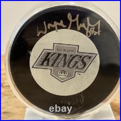 1993 Wayne Gretzky Signed Hockey Puck Los Angeles Kings With Stand 1993 Wayne Gretzky Signed Hockey Puck Los Angeles Kings With Stand