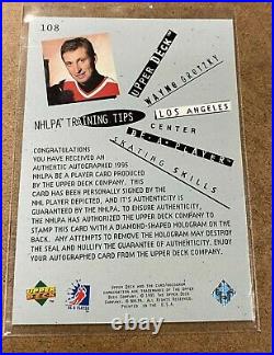 1994 1994-95 Be A Player Wayne Gretzky Signatures Autograph Auto #108 Ssp Rare