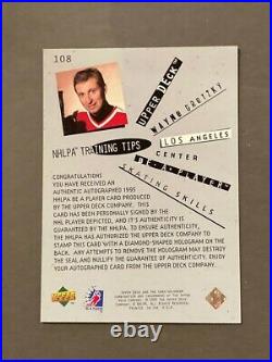 1994-95 Be A Player Autographs #108 Wayne Gretzky/300 VERY RARE AUTO