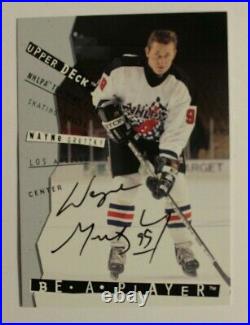 1994 Be A Player BAP Wayne Gretzky SSP Autograph AUTO #108