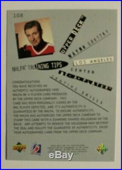 1994 Be A Player BAP Wayne Gretzky SSP Autograph AUTO #108