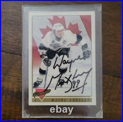 1994 Topps Premiere #380 Wayne Gretzky autograph card Mint/NM Condition