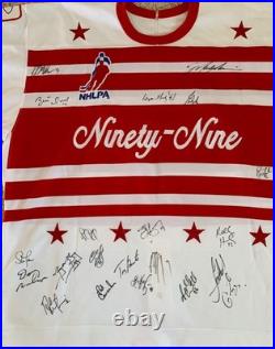 1994 authentic Ninety Nine Team Signed Jersey (Wayne Gretzky's Europe Tour)