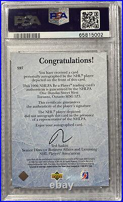 1995-96 Be A Player Autographs Wayne Gretzky #S97 PSA Auto 10/PSA 8- POP 2