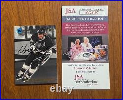 1995 Fleer Skybox Emotion Xcited #5 Wayne Gretzky Auto JSA COA