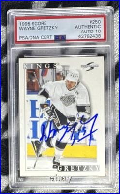 1995 Score Wayne Gretzky #250 Los Angeles Kings Auto PSA Ice Hockey 42782438