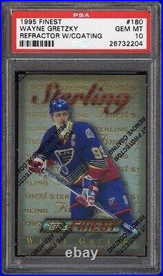 1995 TOPPS FINEST WAYNE GRETZKY GOLD RARE REFRACTOR WithCOATING PSA 10 POP 15