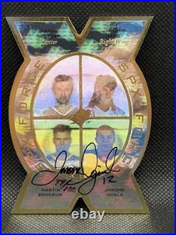 1996-97 SPx Force Jagr, Gretzky, Iginla, Brodeur- Jerome Ignila Autograph 97/100