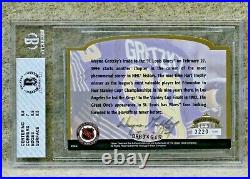 1996-97 UD WAYNE GRETZKY Auto 381/399, 3220/5000 GRADED BAS 7.5 One of a kind