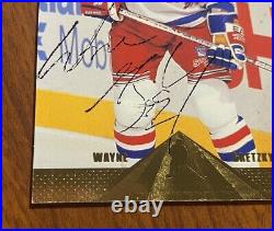 1996 Pinnacle #1 Wayne Gretzky Auto JSA COA New York Rangers