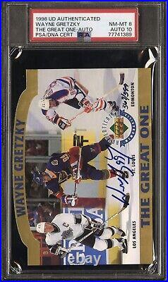 1996 UDA Upper Deck Wayne Gretzky Signed Card #367/399 GEM MINT 10 Auto POP 1