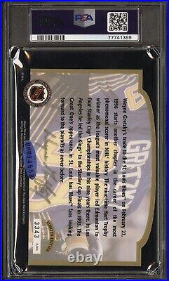 1996 UDA Upper Deck Wayne Gretzky Signed Card #367/399 GEM MINT 10 Auto POP 1