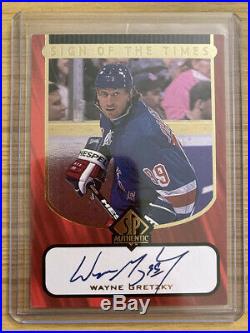 1997-98 SP Authentic Sign of The Times Wayne Gretzky AUTO WG SP RARE