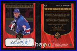 1997-98 SP Authentic Sign of the Times Wayne Gretzky #WG Auto HOF