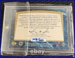 1997-98 UD SP Authentic Wayne GRETZKY On Card Auto 543/560! SP HOF Autograph
