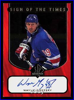 1997 SP Authentic WAYNE GRETZKY Signs of the Times On Card Auto AU #WG