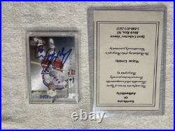1998-99 Upper Deck Black Diamond #55 Wayne Gretzky Card Autographed With COA