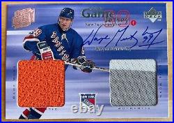 1998-99 Upper Deck Wayne Gretzky Double Game Jersey Patch Auto GJA4 (read desc)