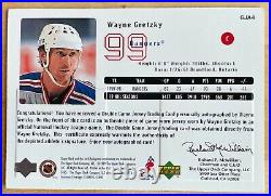 1998-99 Upper Deck Wayne Gretzky Double Game Jersey Patch Auto GJA4 (read desc)