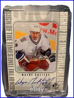 1998 SP Authentic Sign Of The Times WAYNE GRETZKY AUTO (ON CARD) The Great One