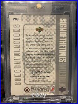 1998 SP Authentic Sign Of The Times WAYNE GRETZKY AUTO (ON CARD) The Great One