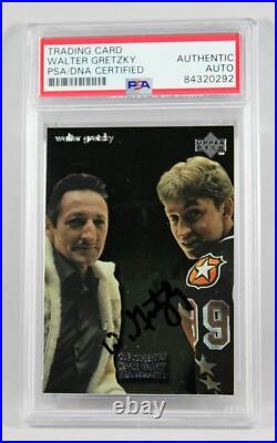 1998 Upper Deck Mcdonalds #t1 Walter Gretzky Signed Card Psa/dna Wayne Ud Rare