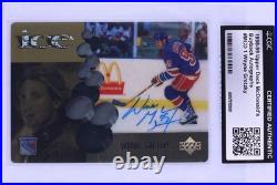 1998 WAYNE GRETZKY UPPER DECK ICE McDONALD'S #McD 1 BUYBACK AUTOGRAPHS CGC AUTH