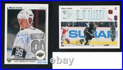 1999-00 SP Authentic Buybacks /500 Wayne Gretzky (1990-91 Upper Deck) Auto HOF