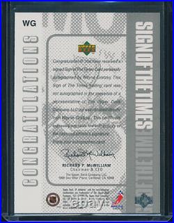 1999-00 Upper Deck SP Authentic Sign of the Times Wayne Gretzky Auto READ