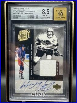 1999-2000 Upper Deck GAME JERSEY AUTOGRAPHS Wayne Gretzky #WGJ /40