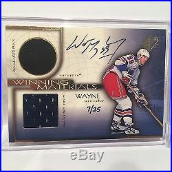 1999 Ud Winning Materials Wayne Gretzky Game Used Pack, Jersey, Auto 7/25