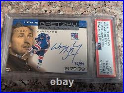 1999 Upper Deck Ovation Wayne Gretzky Super Signatures. PSA Graded #76/99 #SS1