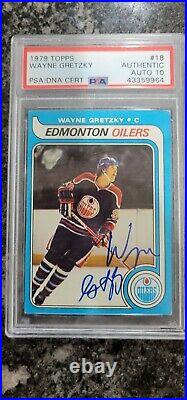 (2) 79 Wayne Gretzky Rookies OPC & TOPPS both PSA 10's Signed Vintage Autos 1/1