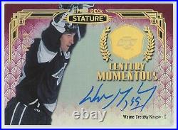 20-21 Upper Deck Stature Century Momentous Autograph Red Wayne Gretzky 6/10