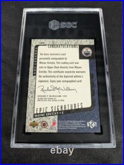 2000-01 Upper Deck Legends Wayne Gretzky Autograph Auto SGC 8 Epic Signatures