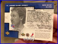 2000-01 Upper Deck Pros & Prospects All-Star Game Jersey Autograph #SWG Gretzky