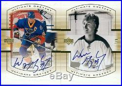 2000 Ud The Master Collection Canadian Lot Of 2 Wayne Gretzky Auto Cg-1 & 12 1/1