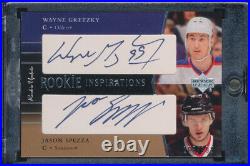 2002-03 UD Rookie Update Dual Autograph #143 Wayne Gretzky Jason Spezza RC /199