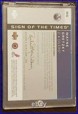 2002 SP Authentic Wayne Gretzky Sign Of The Times Autograph #WG