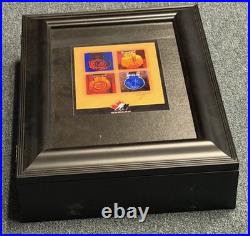 2002 Team Canada Olympic Gold 18/58 Metallic Prints Folio Gretzky Signed Letter