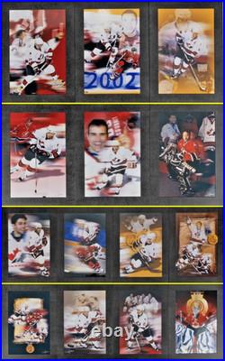 2002 Team Canada Olympic Gold 18/58 Metallic Prints Folio Gretzky Signed Letter