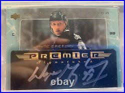 2003-04 UD Premier Collection Wayne Gretzky signed on card auto #PS-WG